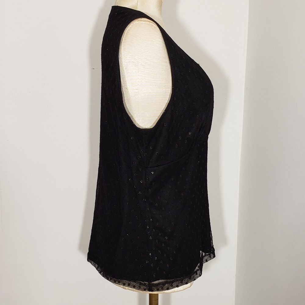 AGB sleeveless top with metallic thread size Large - Picture 6 of 6